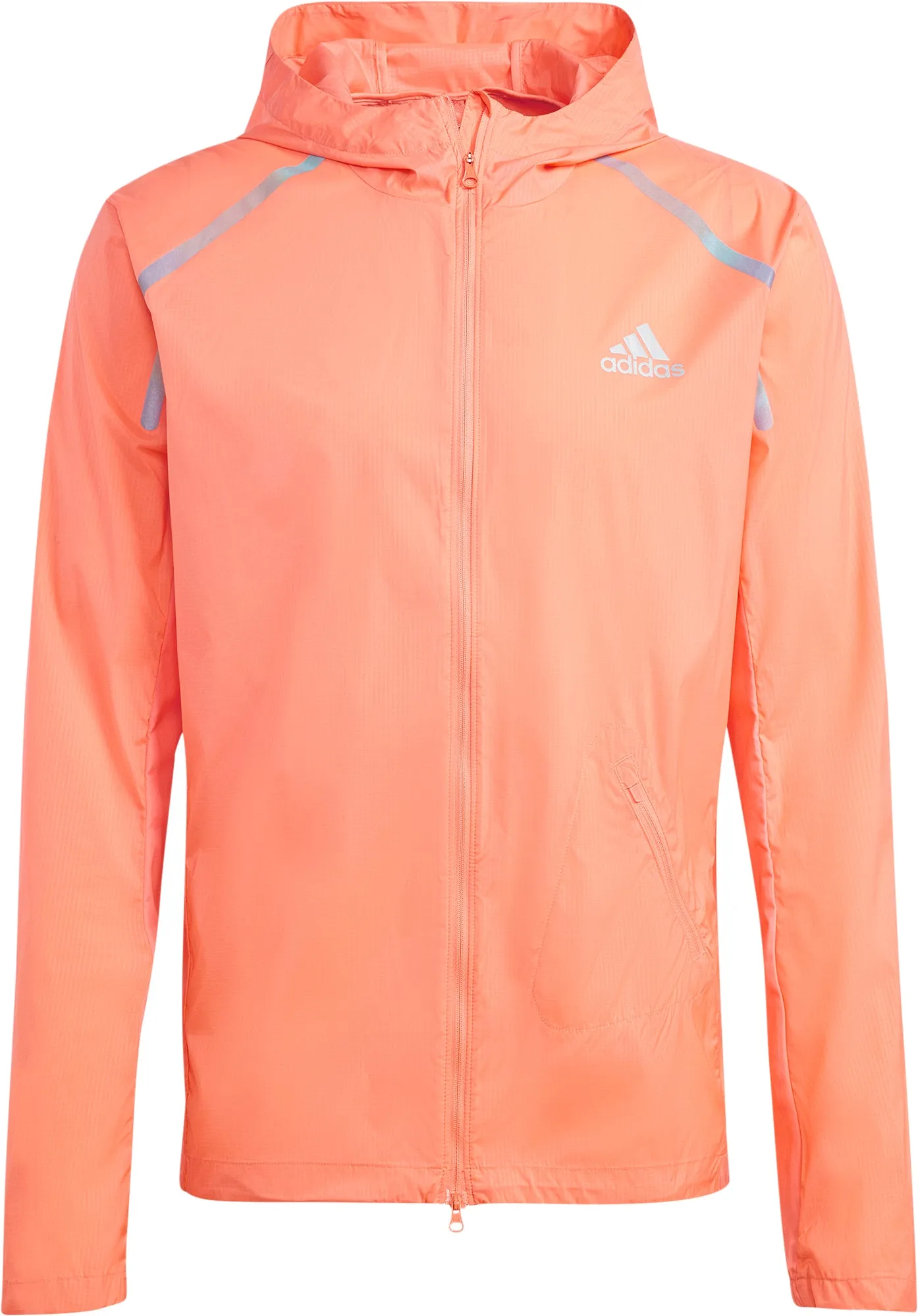 adidas Marathon Mens Running Jacket - Orange