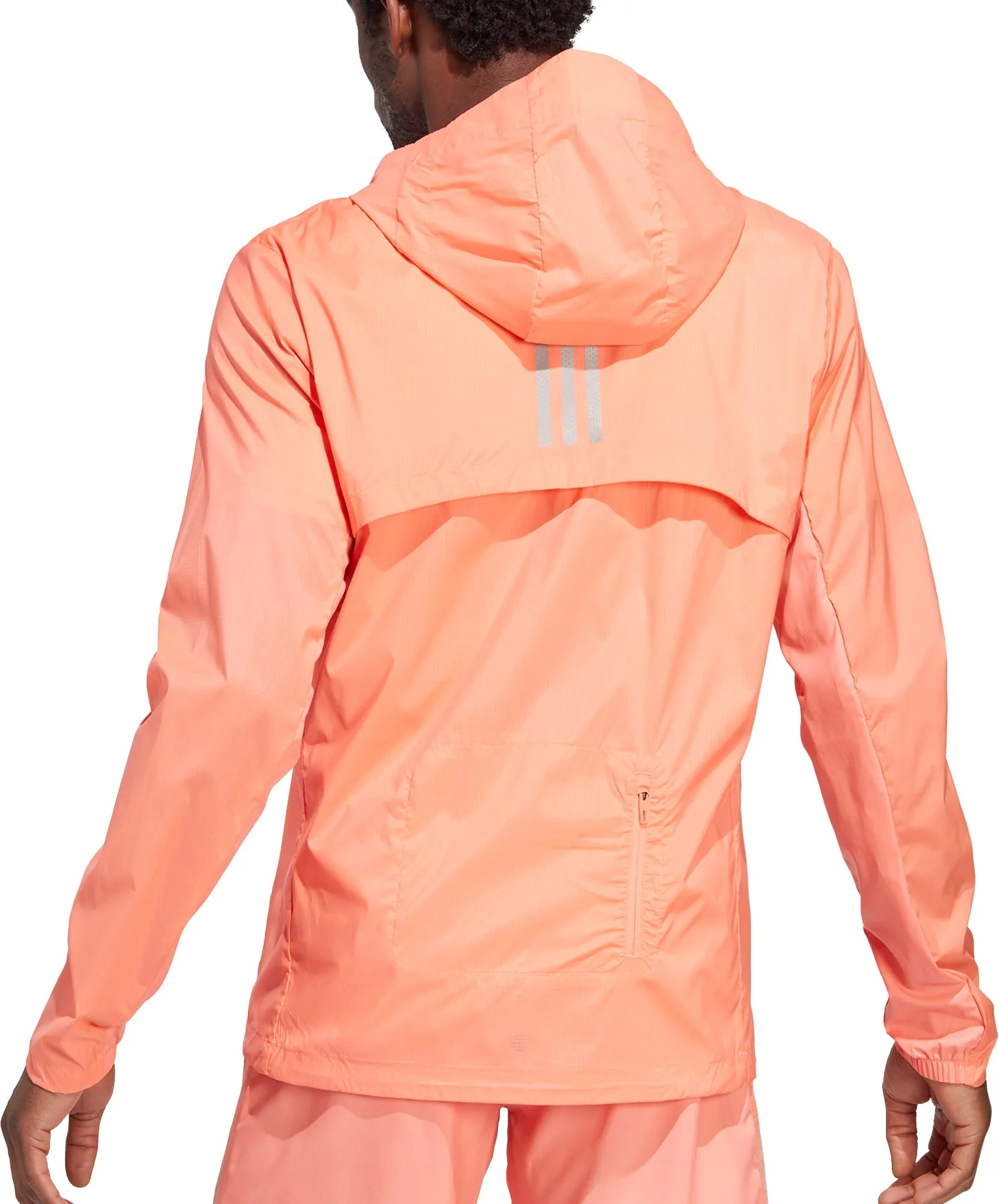 adidas Marathon Mens Running Jacket - Orange