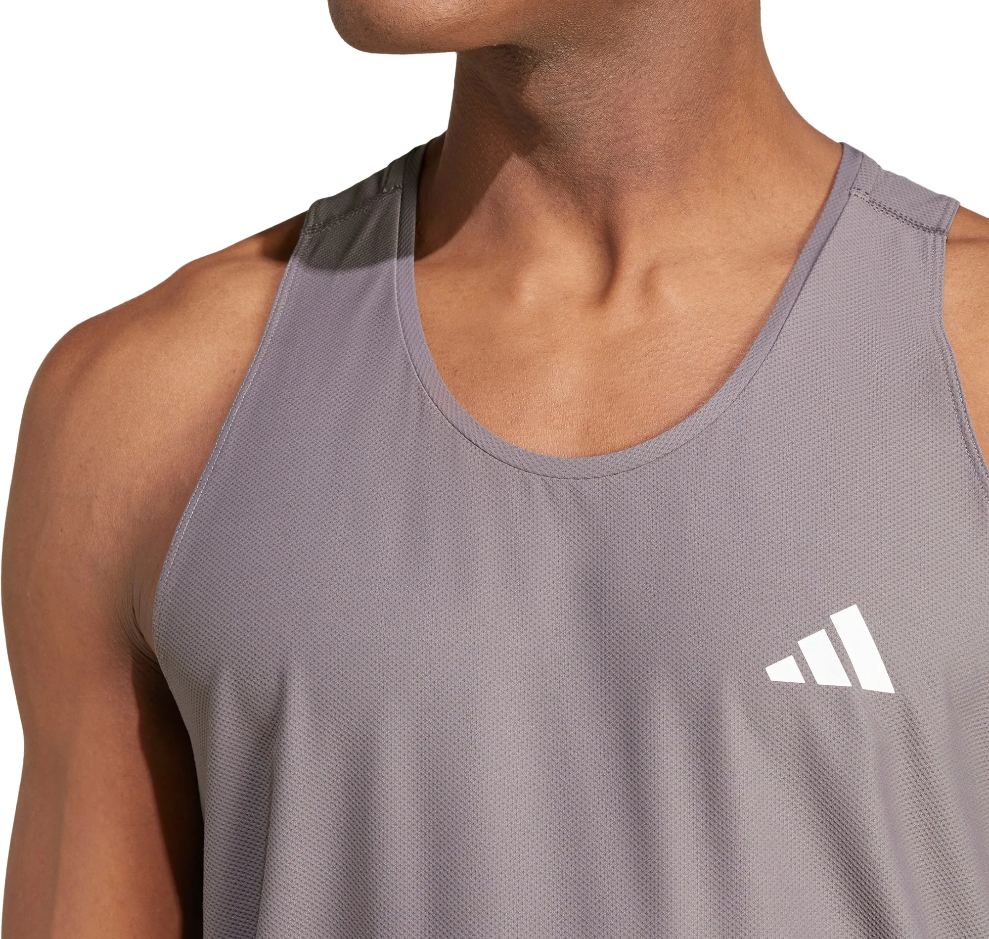 adidas Own The Run Mens Running Vest - Grey