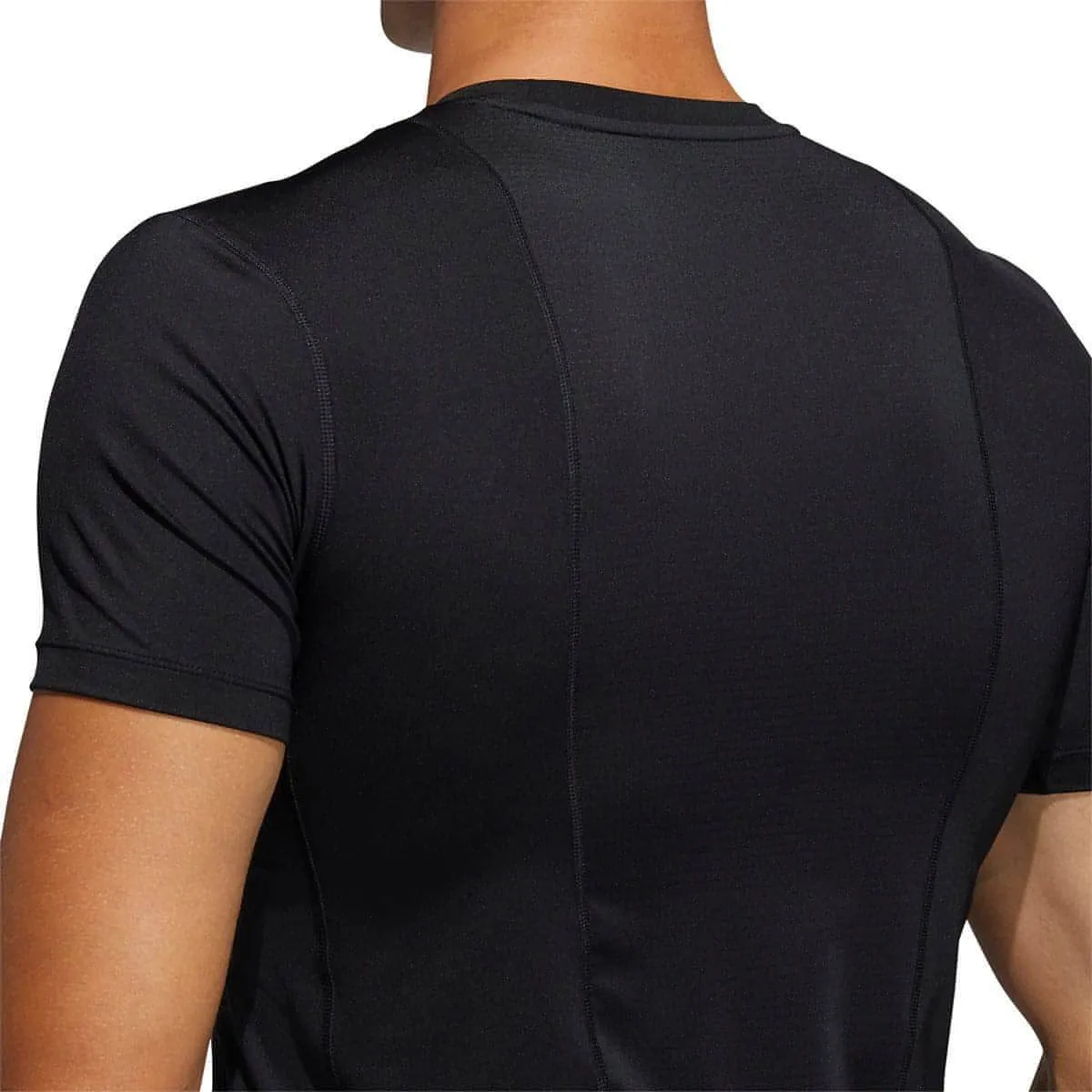 adidas Tech Fit Short Sleeve Mens Training Top - Black