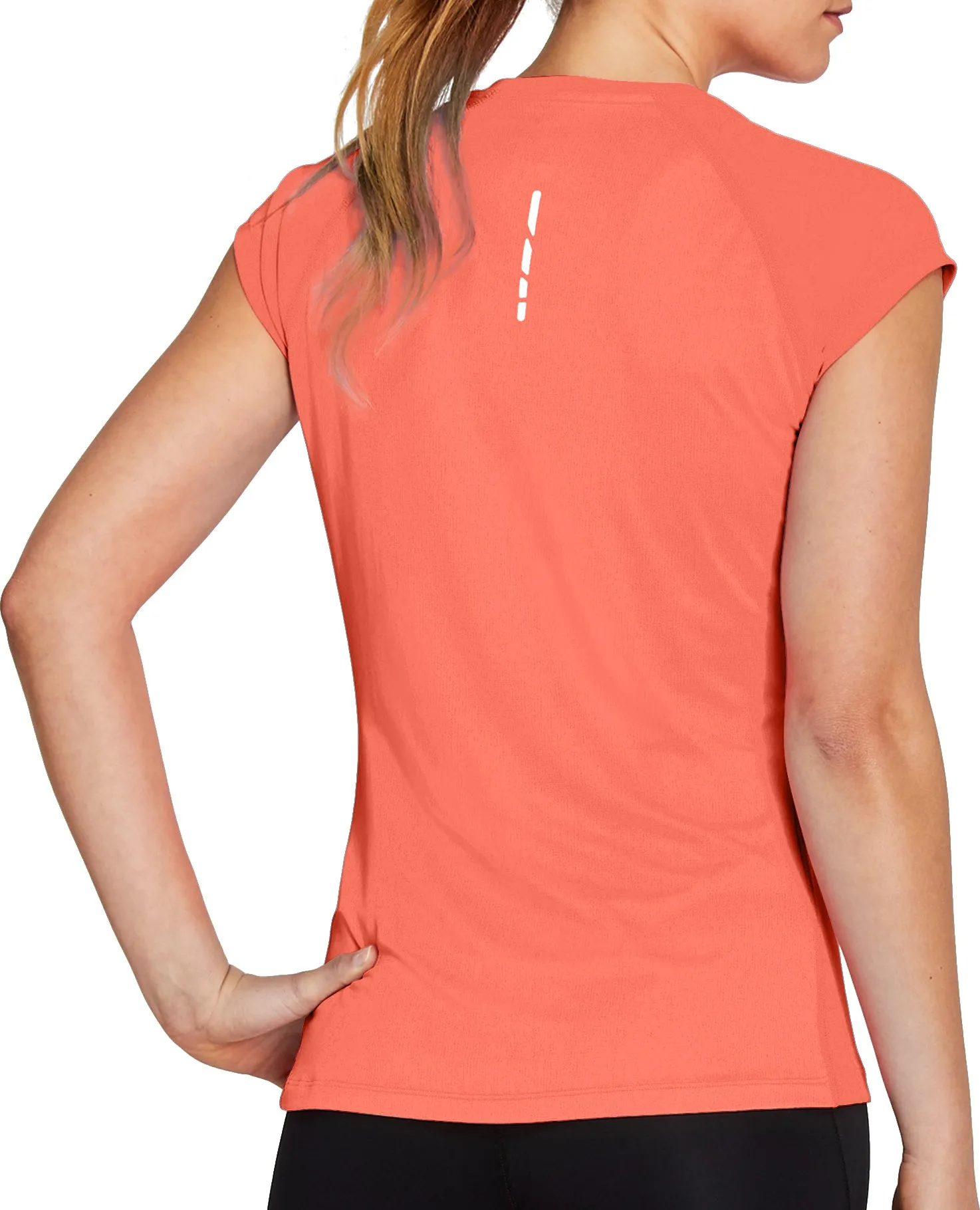 Asics Cap Short Sleeve Womens Running Top - Orange