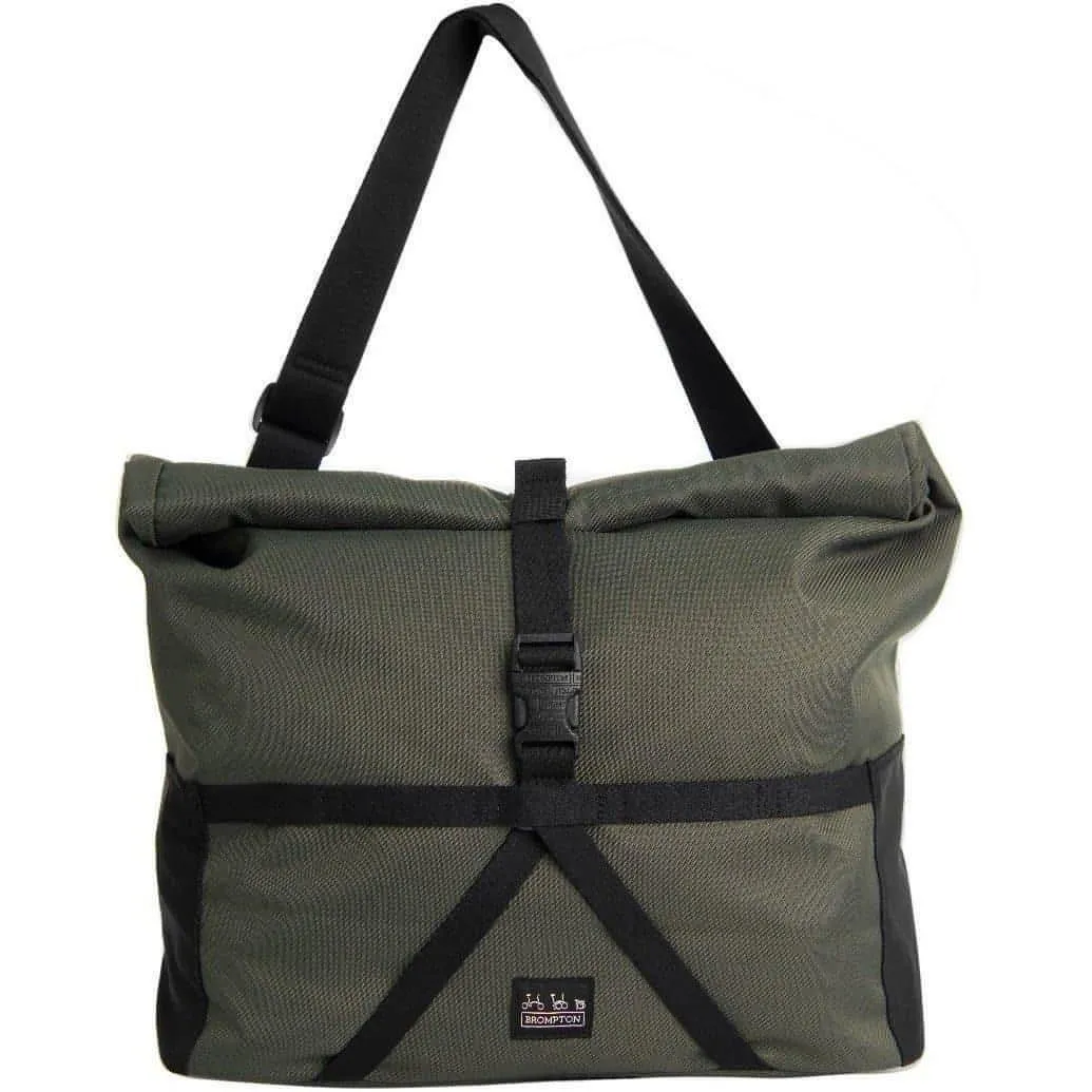 Brompton Borough Medium Roll Top Cycling Bag - Green