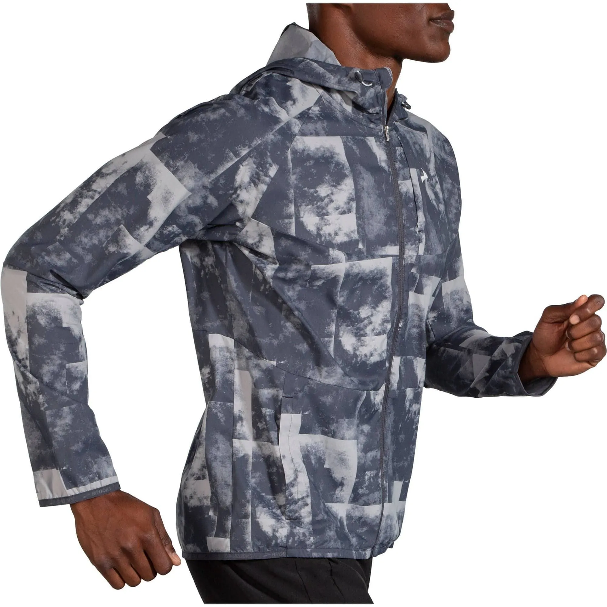 Brooks Canopy Mens Running Jacket - Grey