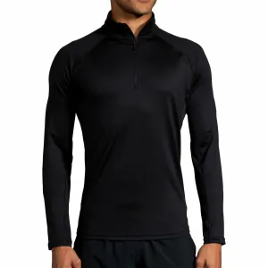 Brooks Dash Half Zip Long Sleeve Mens Running Top - Black