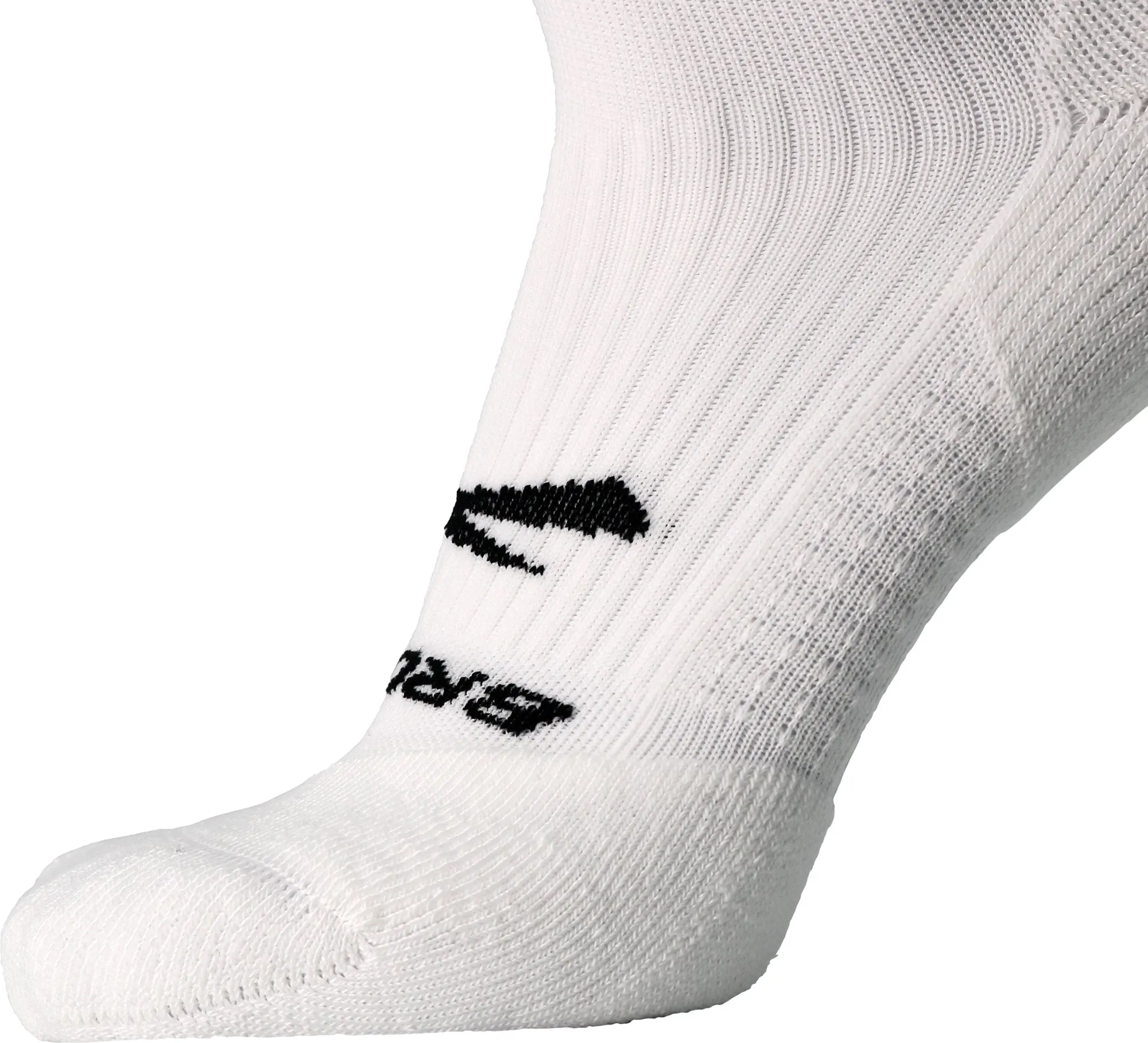 Brooks Ghost No Show Running Socks - White