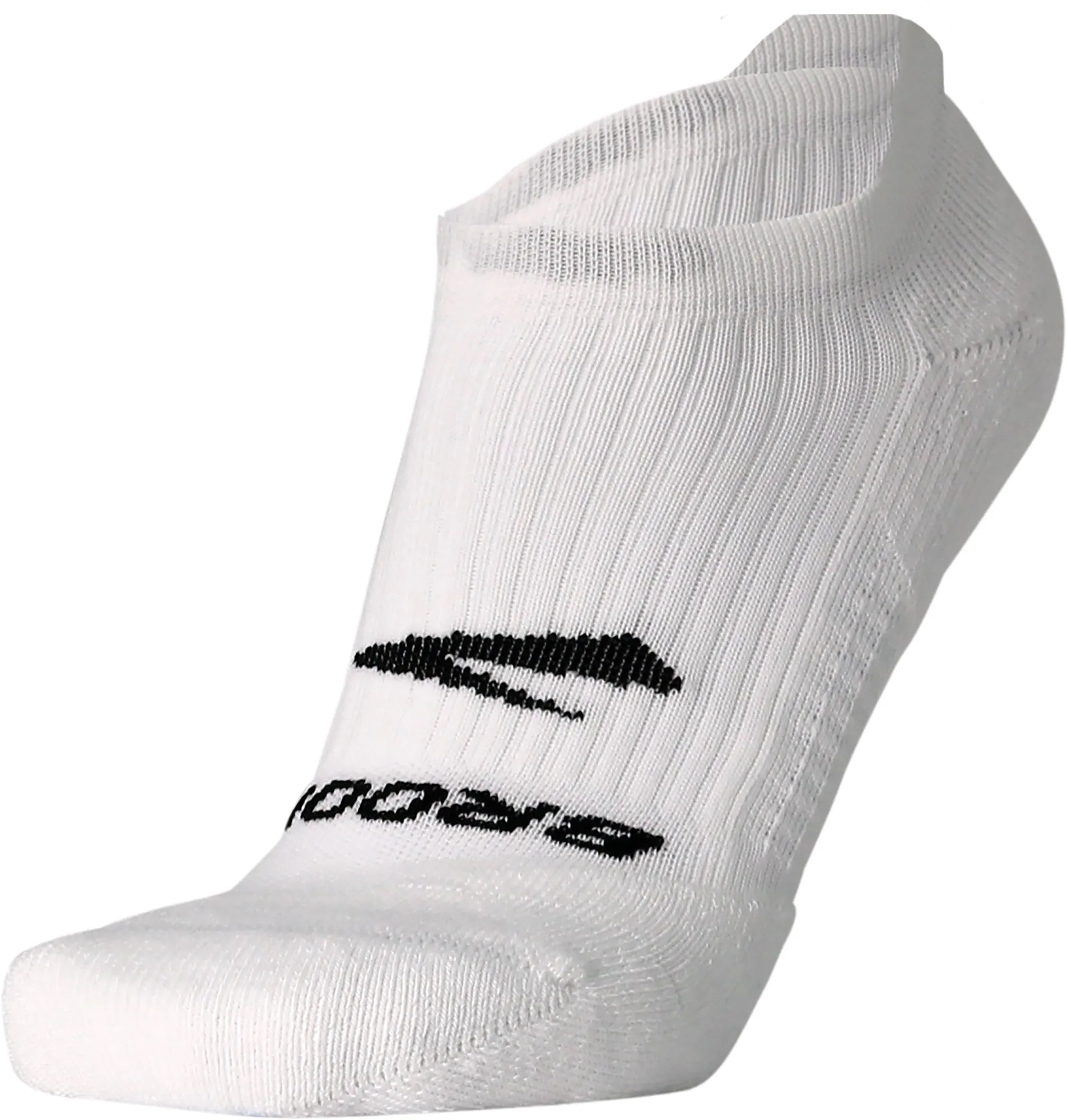 Brooks Ghost No Show Running Socks - White