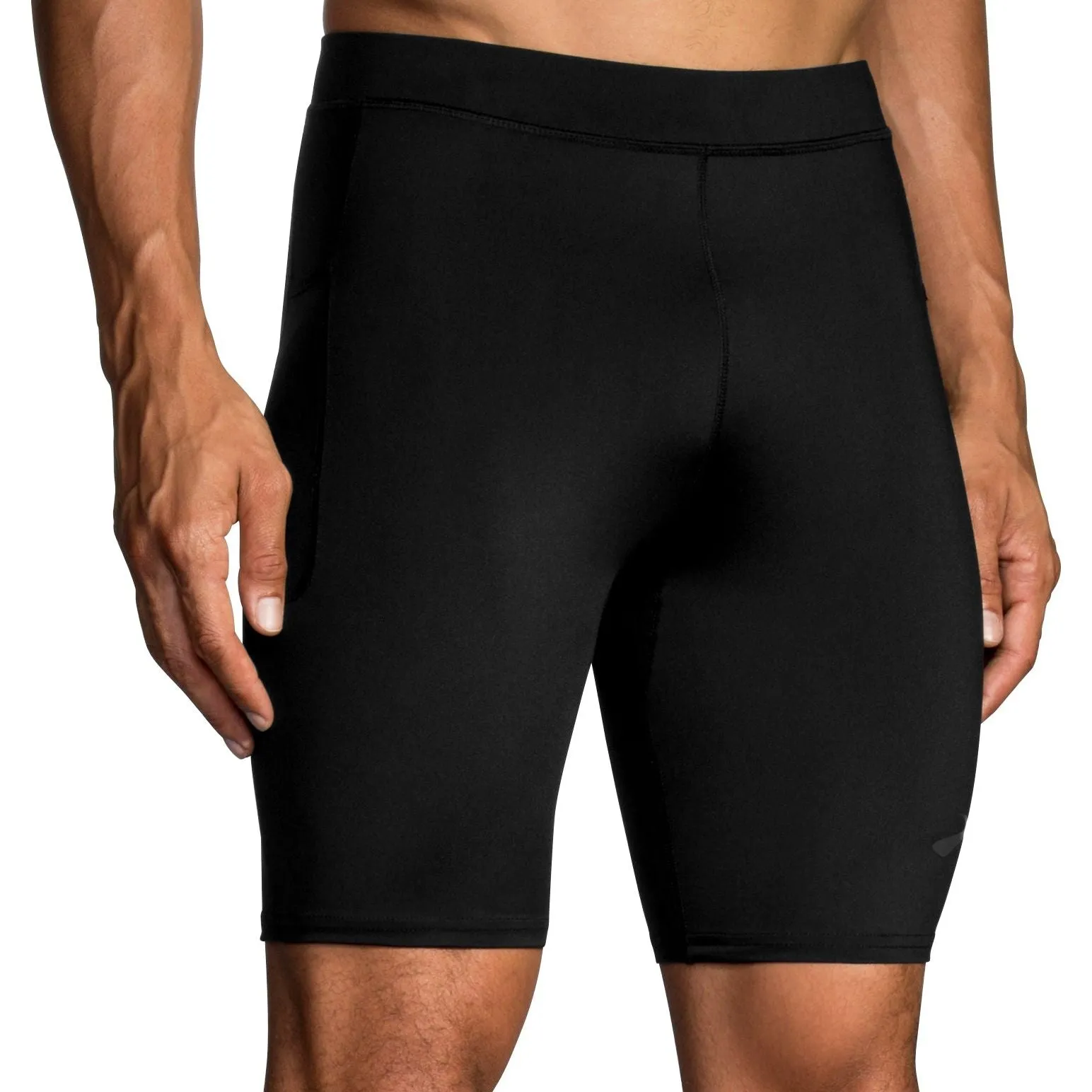 Brooks Source 9 Inch Mens Short Running Tights - Black