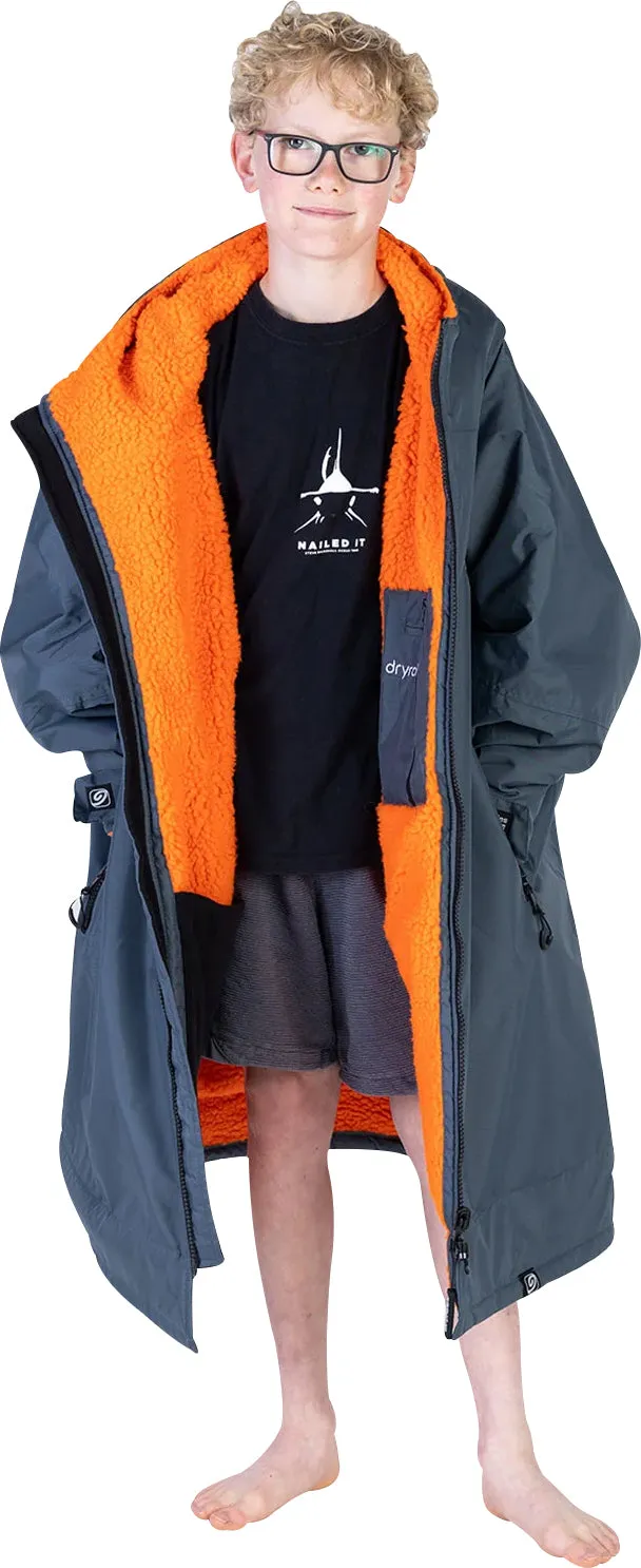 Dryrobe Advance Long Sleeve Junior Changing Robe - Grey