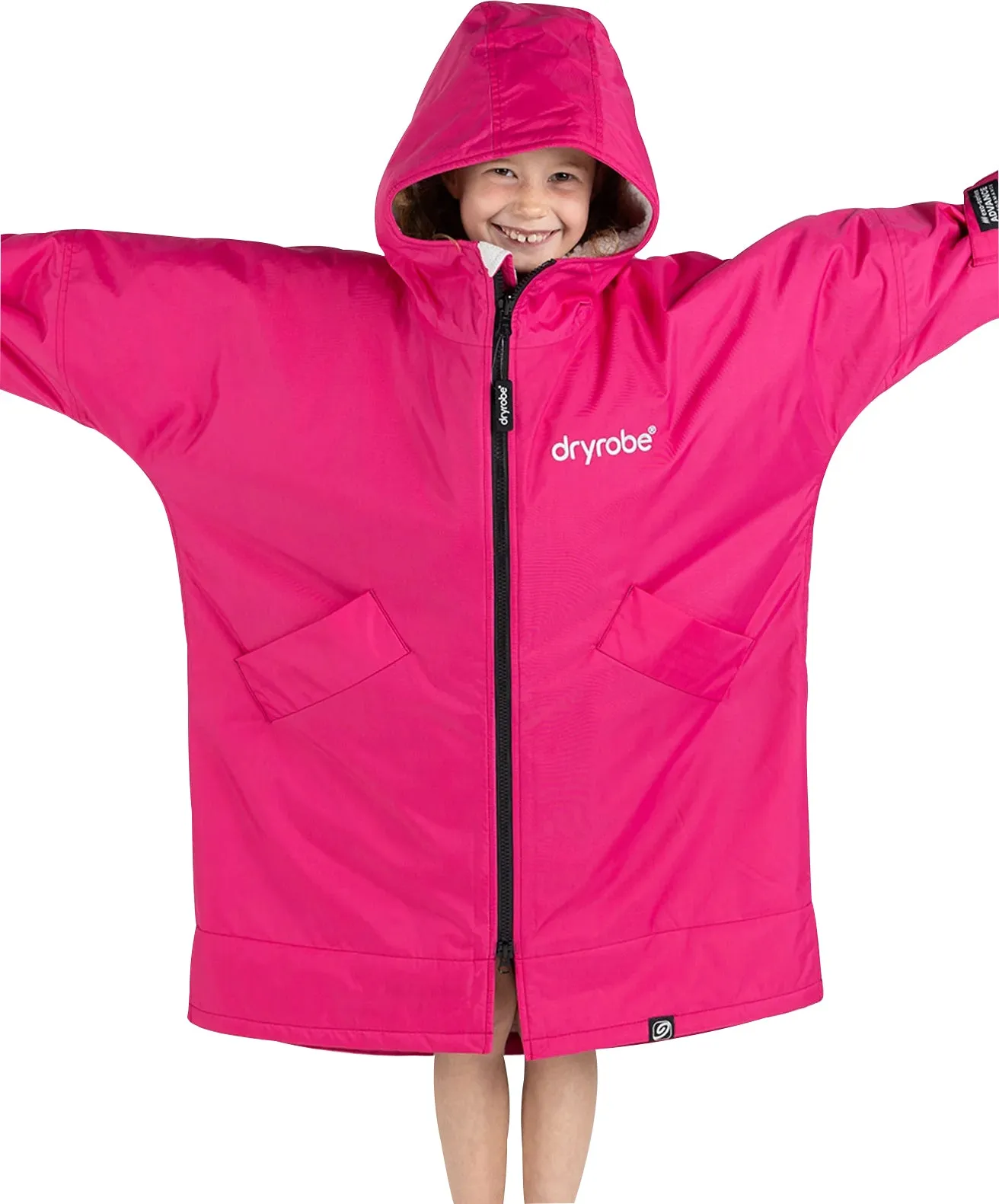Dryrobe Advance Long Sleeve Junior Changing Robe - Pink