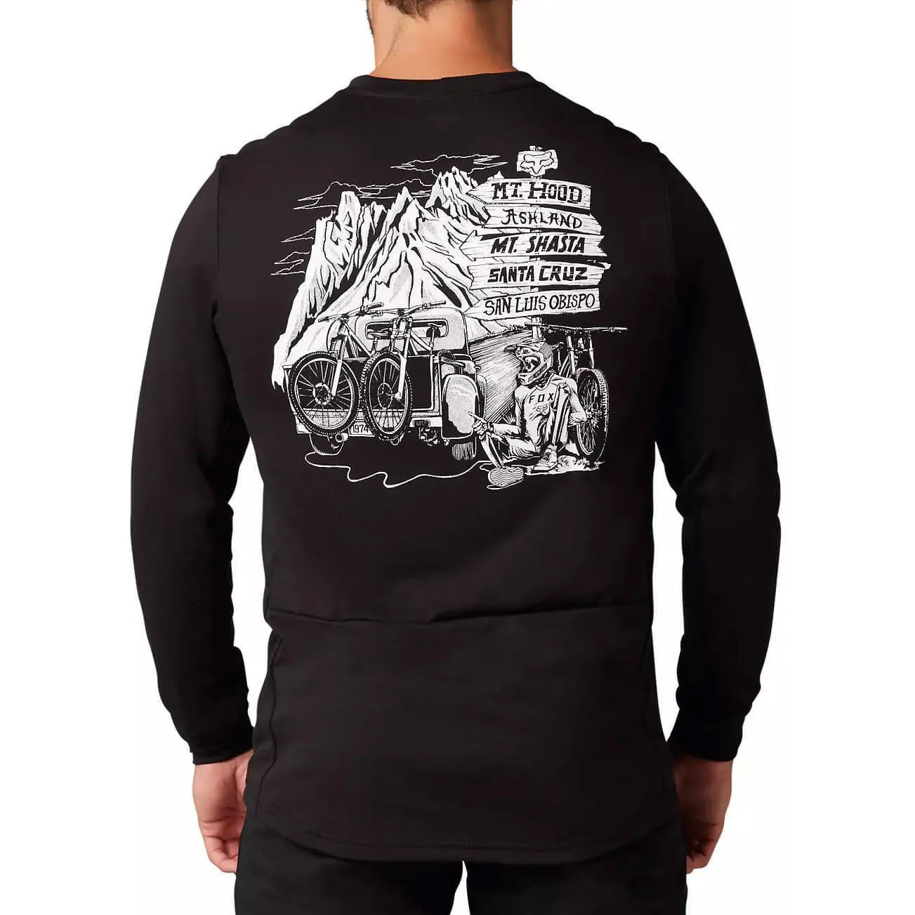 Fox Ranger DriRelease Long Sleeve Mens Cycling Jersey - Black