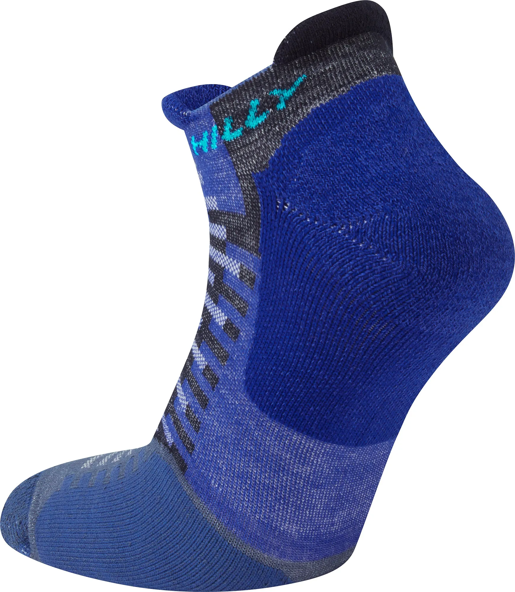 Hilly Active Socklet Running Socks - Blue