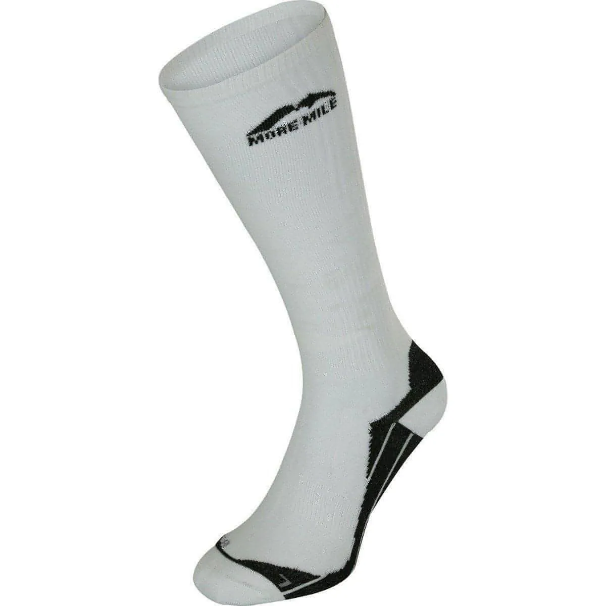 More Mile California Long Compression Socks (2 Pack) - White
