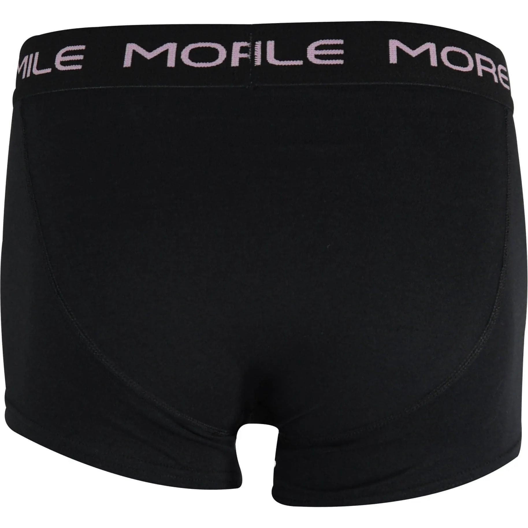 More Mile Classic (2 Pack) Mens Boxer Shorts - Black