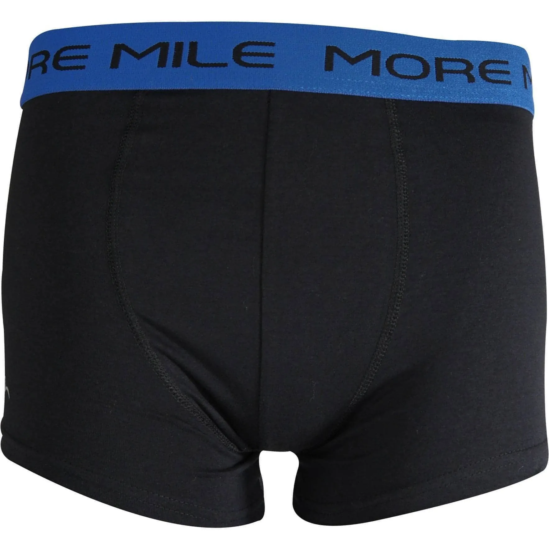 More Mile Classic (2 Pack) Mens Boxer Shorts - Black