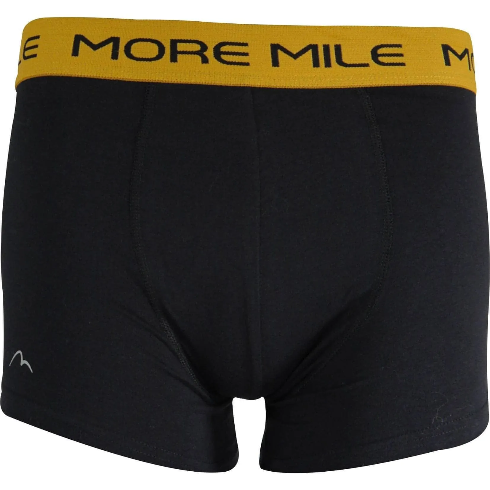 More Mile Classic (2 Pack) Mens Boxer Shorts - Black