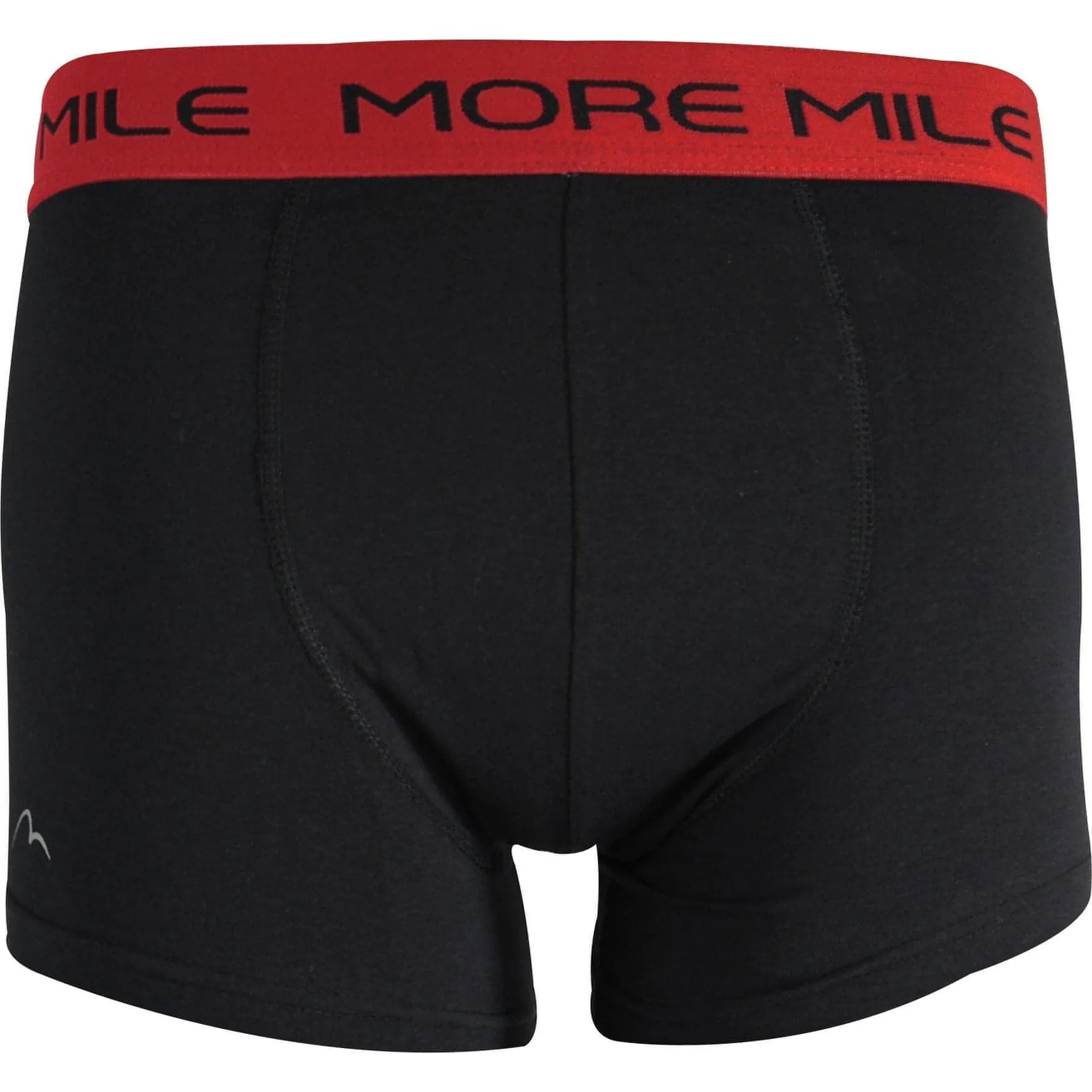 More Mile Classic (2 Pack) Mens Boxer Shorts - Black