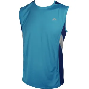 More Mile More-Tech Sleeveless Mens Running Top - Blue