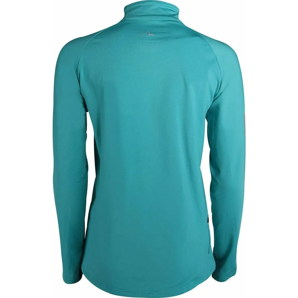More Mile Vancouver Half Zip Long Sleeve Womens Running Top - Teal