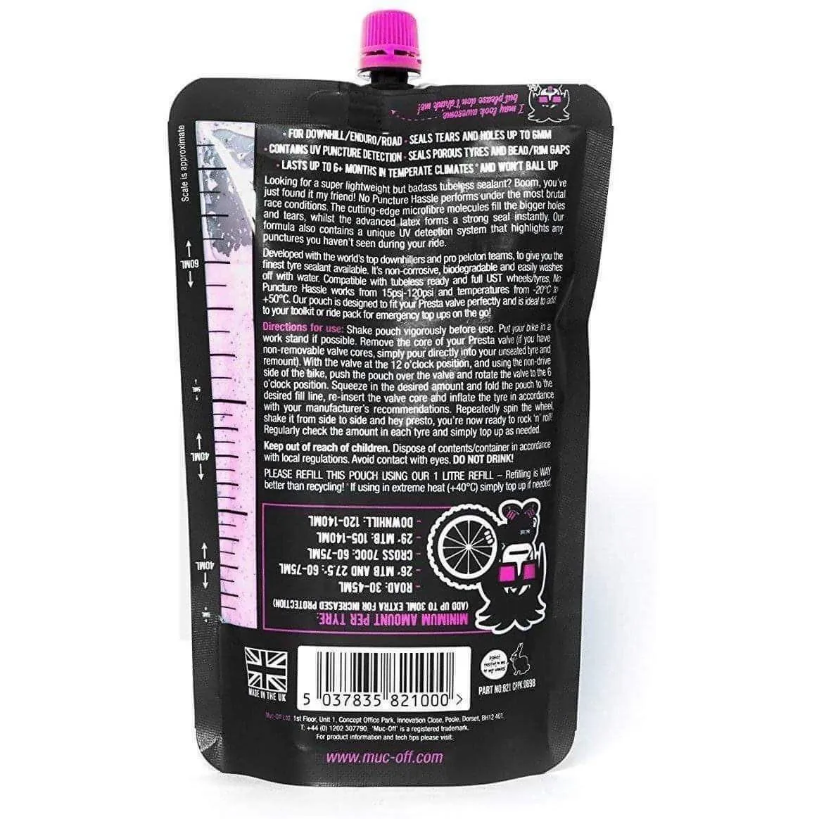 Muc-Off No Puncture Hassle Tubeless Tyre Sealant 140ml
