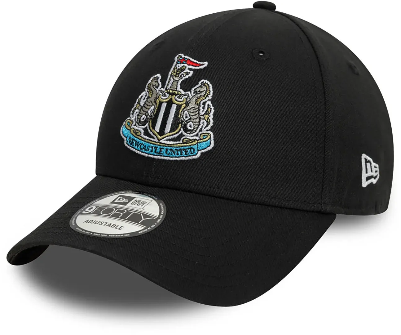 New Era Newcastle United Core 9Forty Adjustable Cap - Black