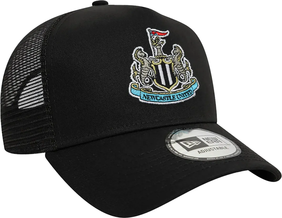 New Era Newcastle United Core E-Frame Trucker Adjustable Cap - Black