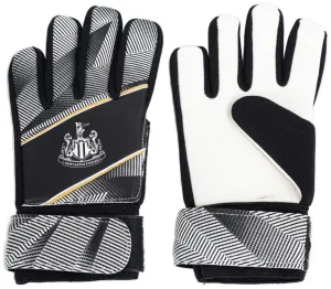 Newcastle United Junior Goalkeeper Gloves - Black