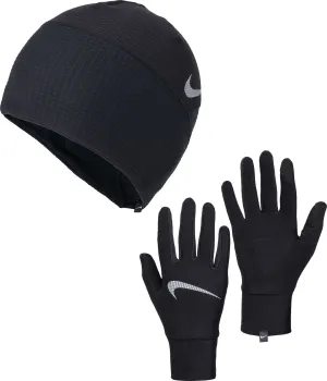 Nike Essentials Mens Running Hat And Glove Set - Black