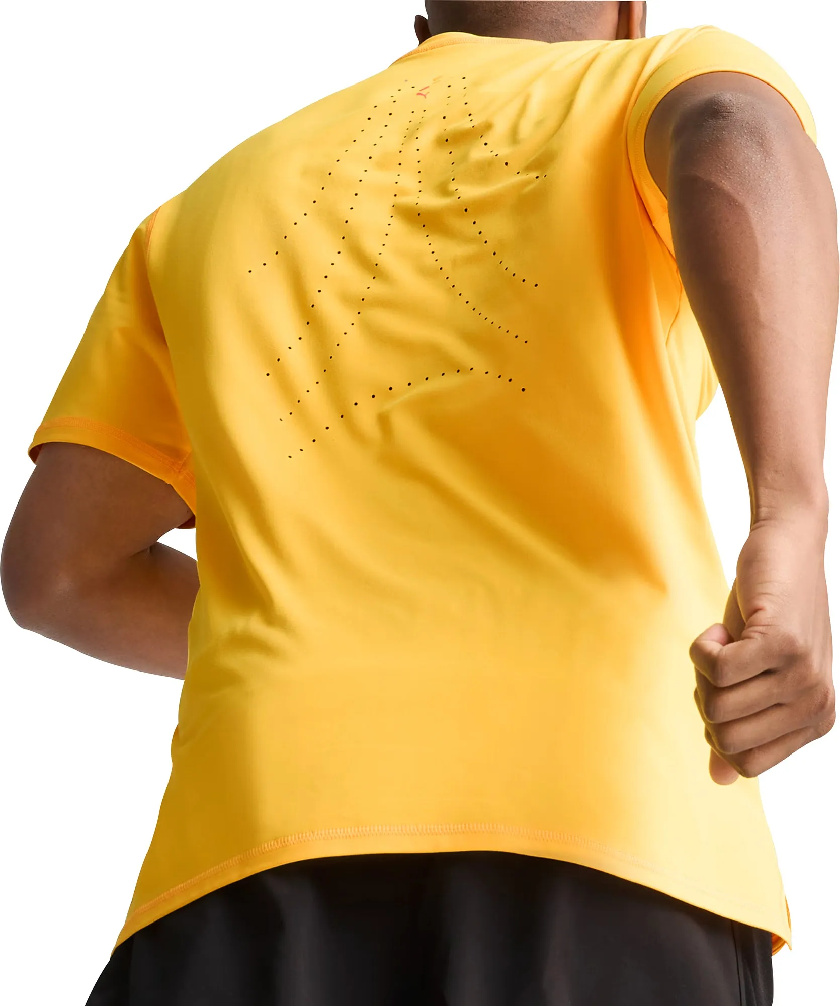 Puma Run Cloudspun Short Sleeve Mens Running Top - Orange