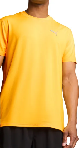 Puma Run Cloudspun Short Sleeve Mens Running Top - Orange