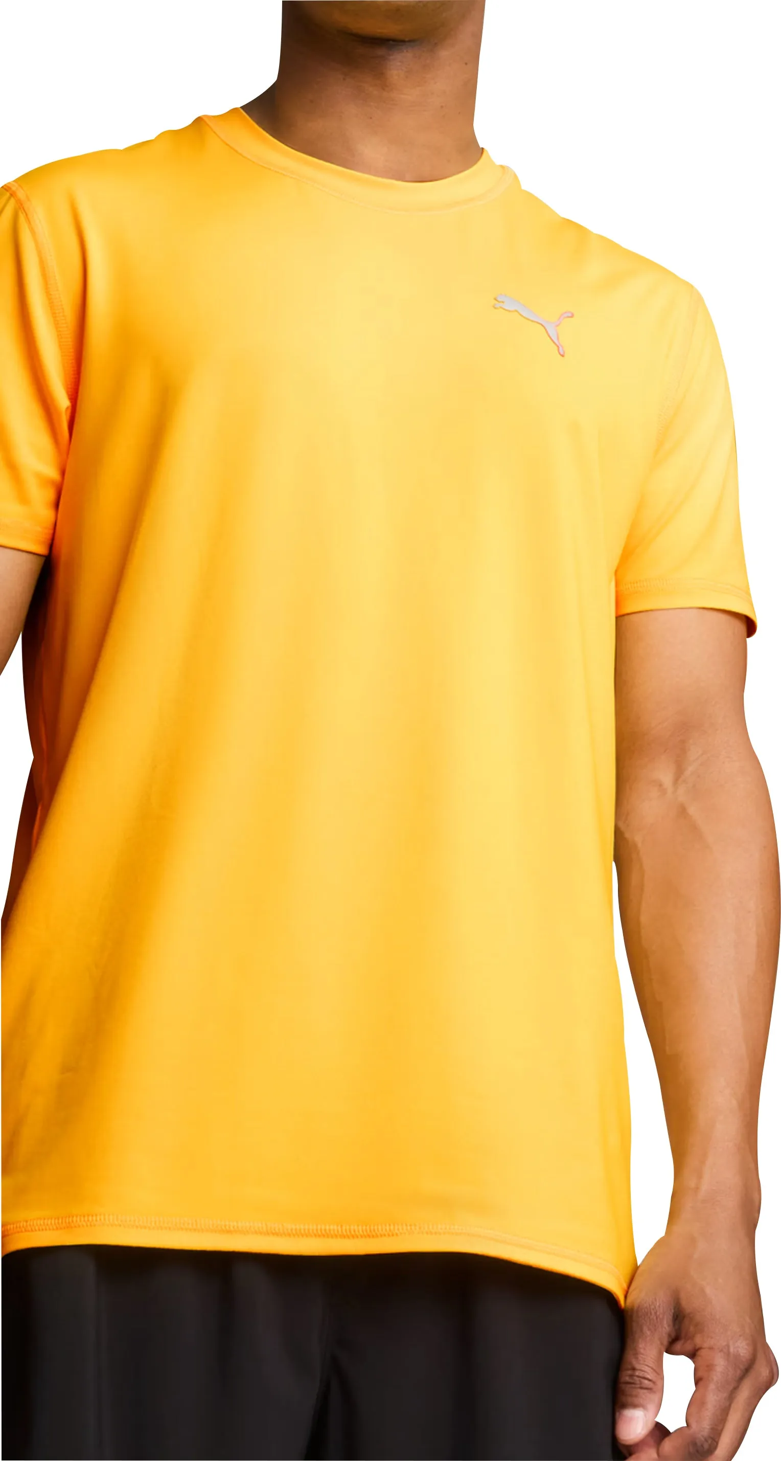 Puma Run Cloudspun Short Sleeve Mens Running Top - Orange