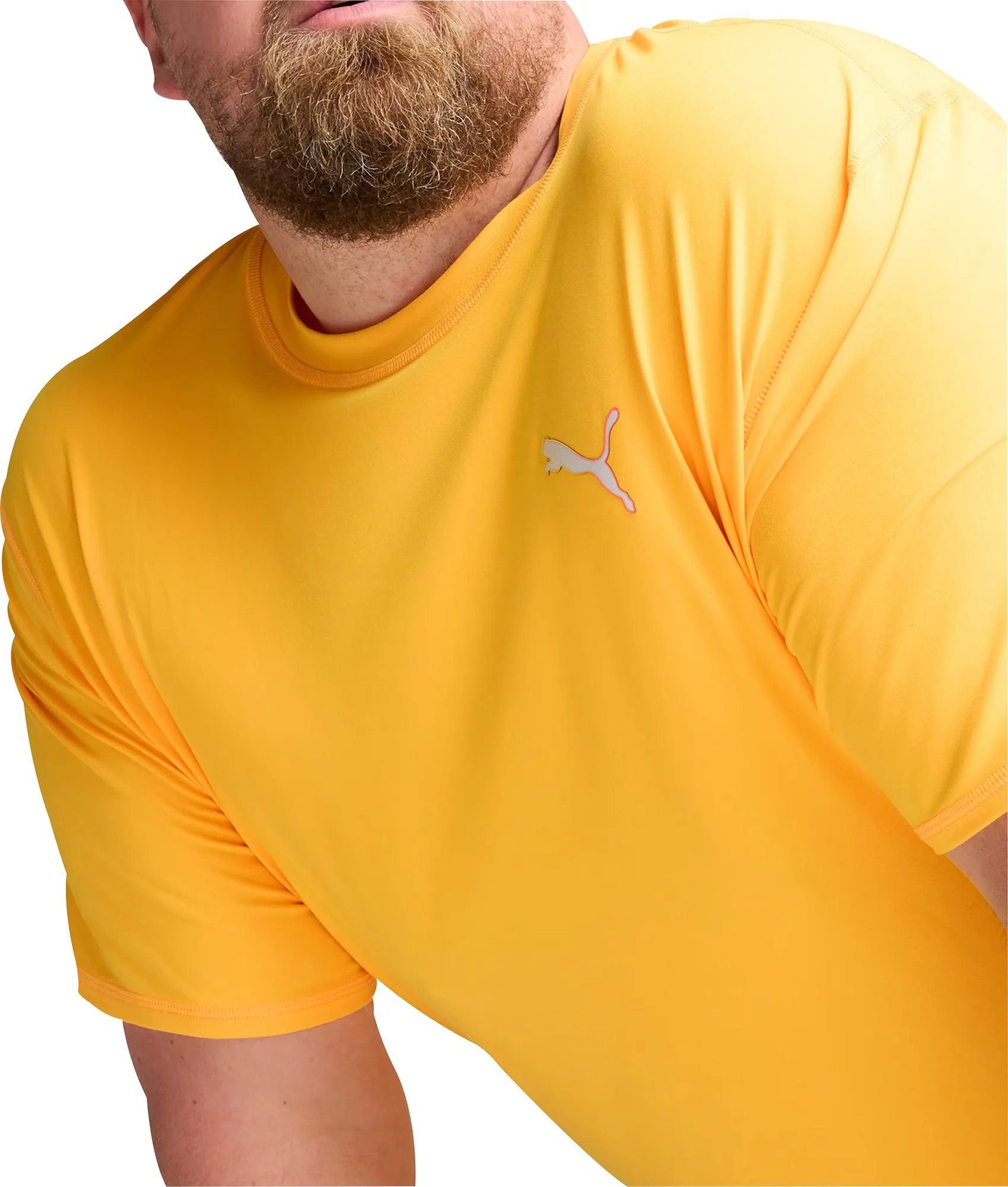 Puma Run Cloudspun Short Sleeve Mens Running Top - Orange