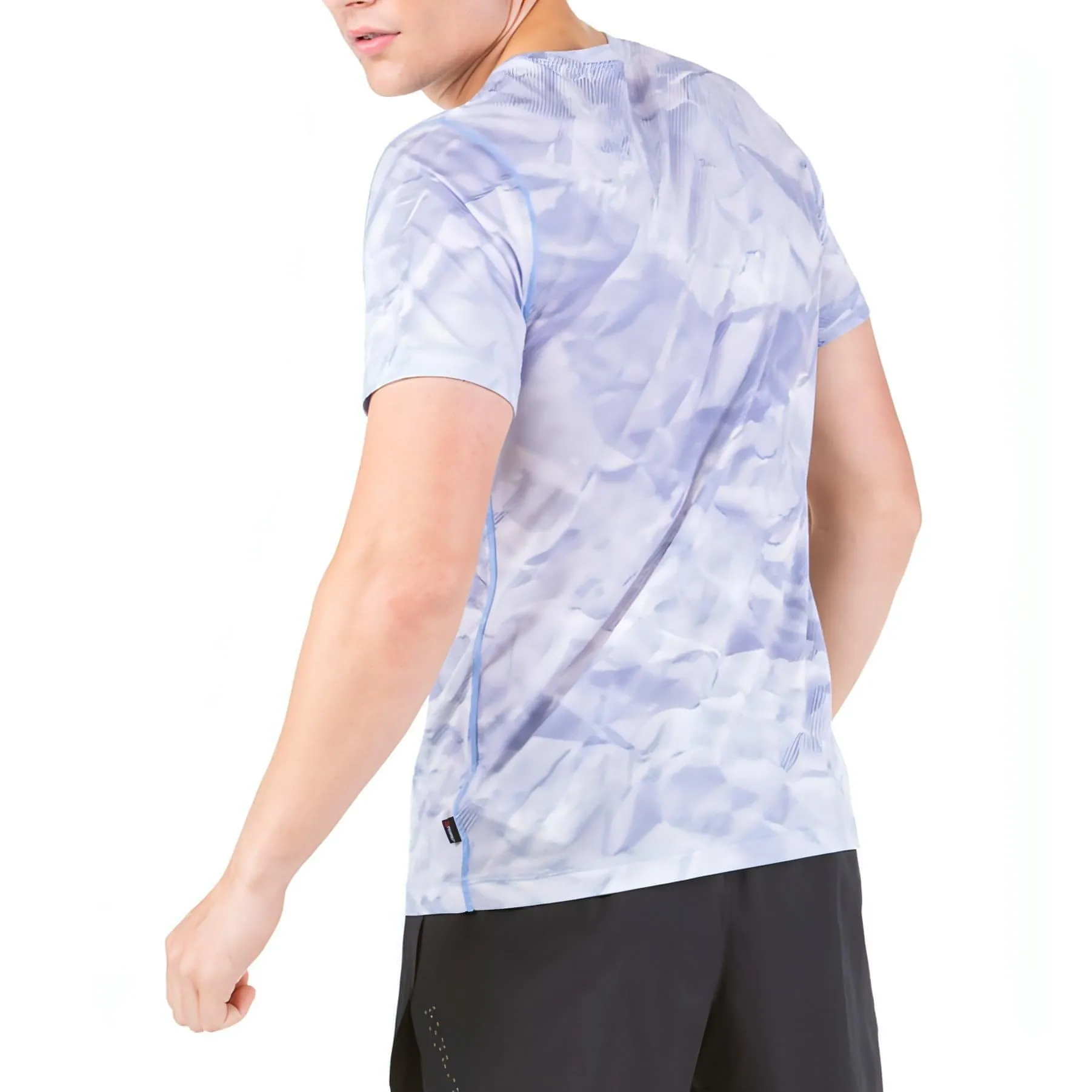 Ronhill Tech Golden Hour Short Sleeve Mens Running Top - Blue