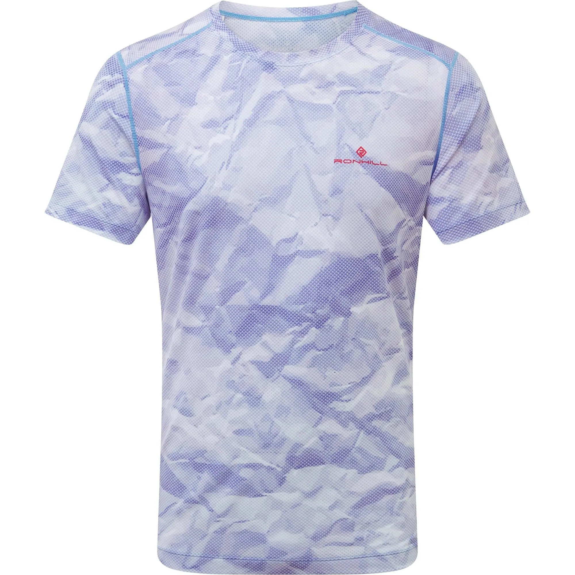 Ronhill Tech Golden Hour Short Sleeve Mens Running Top - Blue