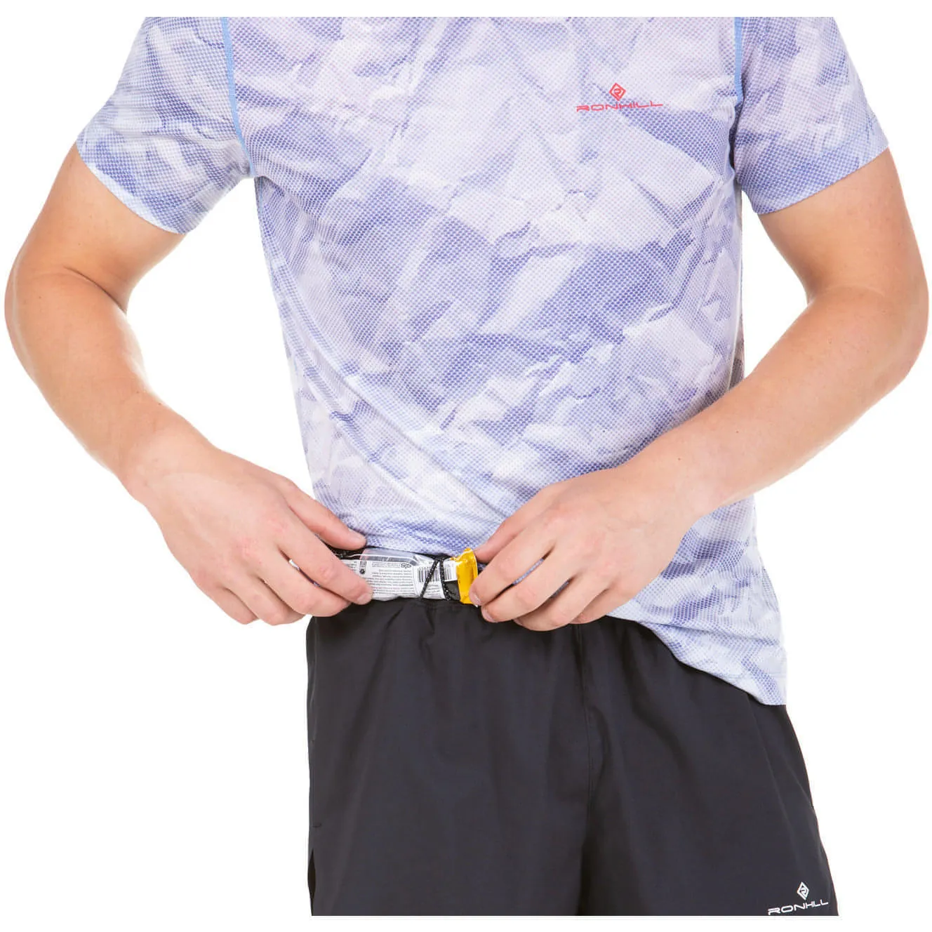 Ronhill Tech Golden Hour Short Sleeve Mens Running Top - Blue
