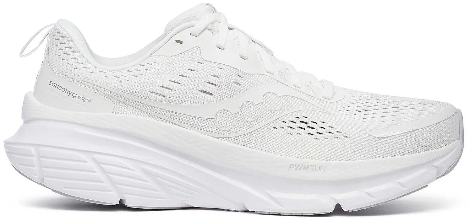 Saucony Guide 18 Mens Running Shoes - White