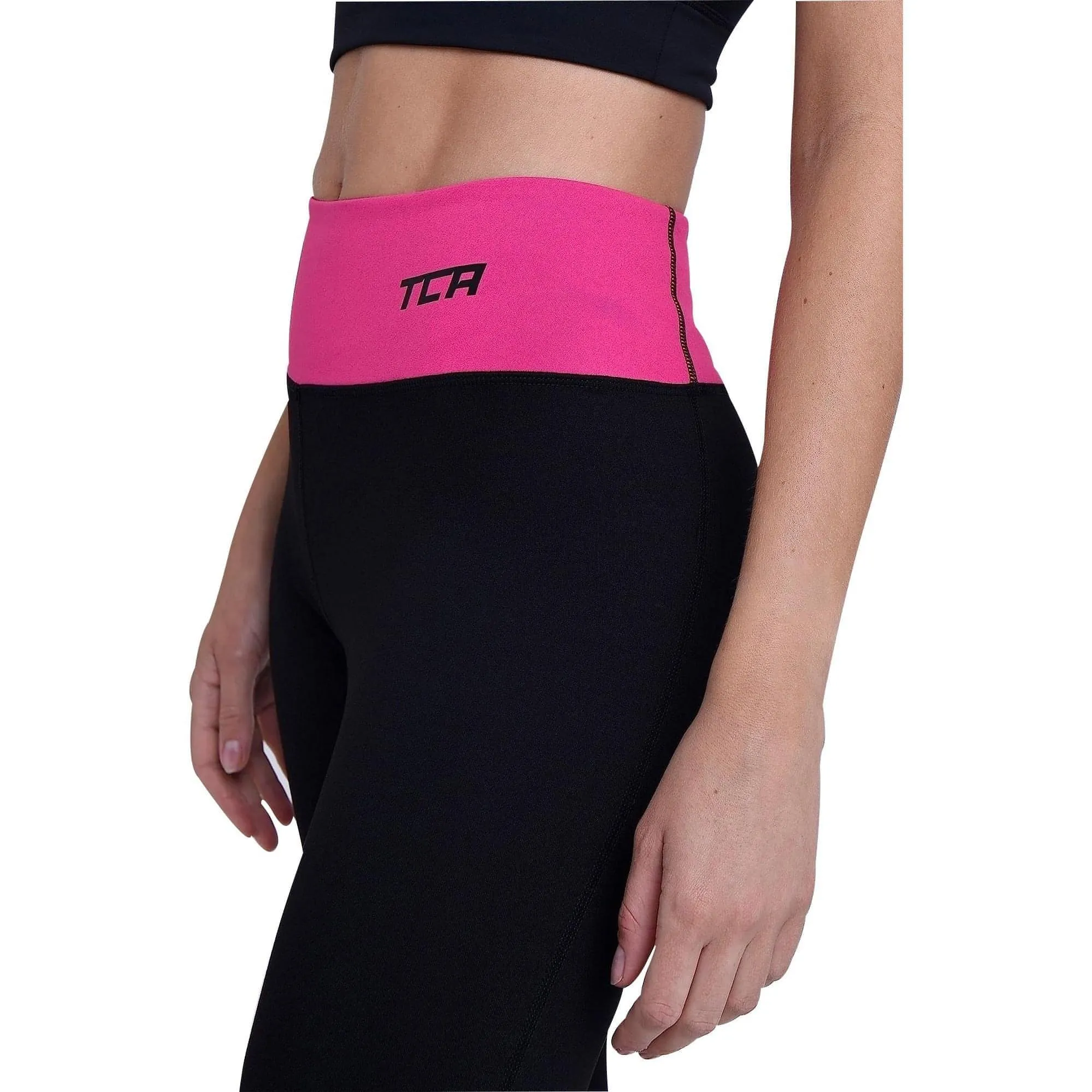 TCA Pro Performance Supreme High Waist Womens Long Running Tights - Black