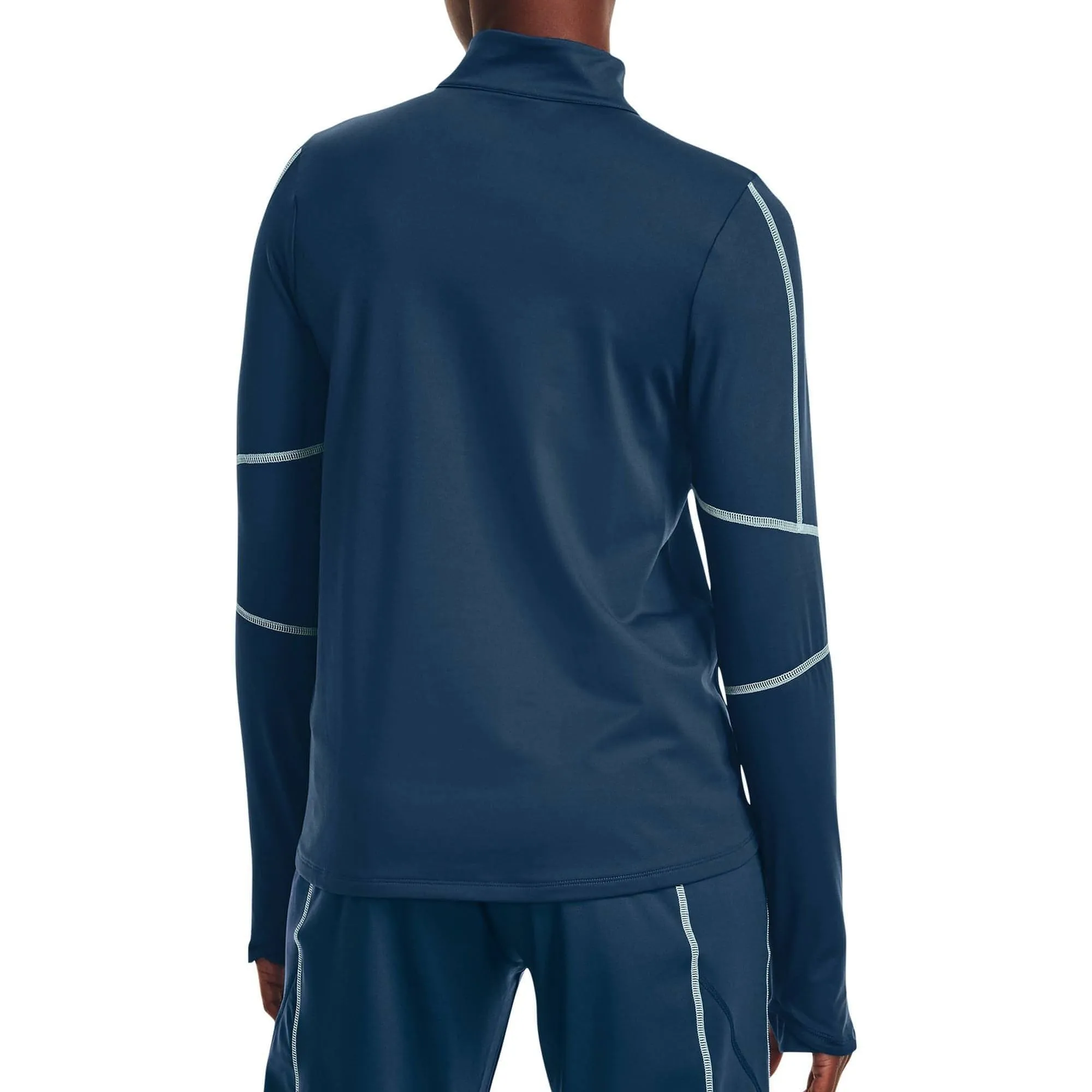 Under Armour Cold Weather Half Zip Long Sleeve Womens Running Top - Blue