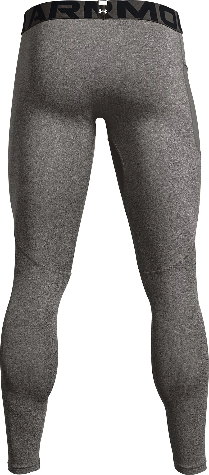 Under Armour ColdGear Compression Mens Long Running Tights - Grey