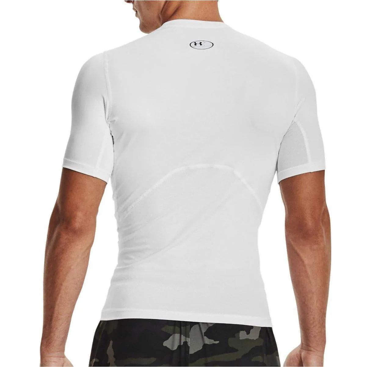 Under Armour HeatGear Armour Short Sleeve Mens Compression Top - White