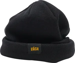 Vaga Fine Rib Running Beanie - Black