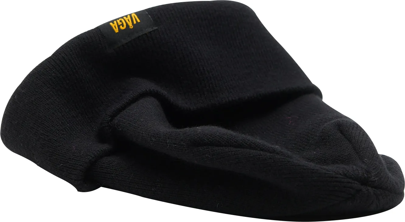 Vaga Fine Rib Running Beanie - Black