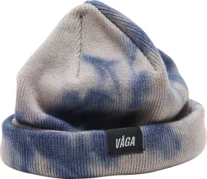 Vaga Fine Rib Tie Dye Running Beanie - Blue